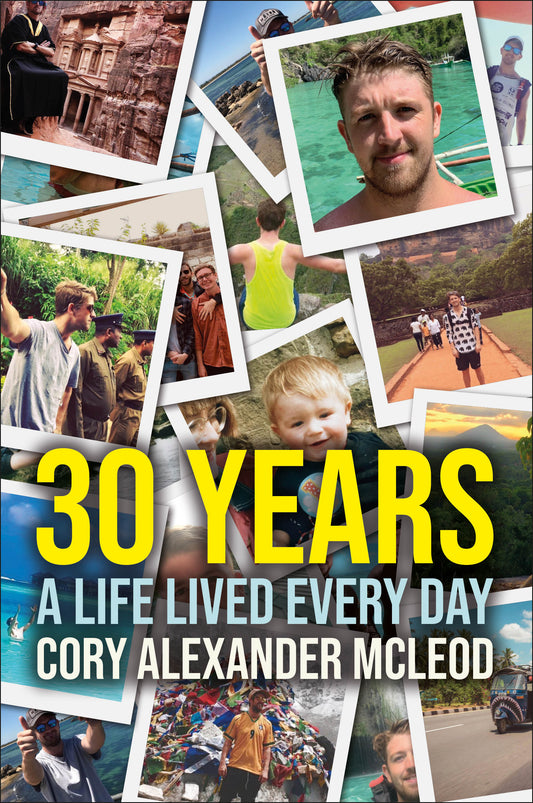 Harrogate Advertiser loves Cory McLeod's new book - "30 Years - A Life Lived Every Day"