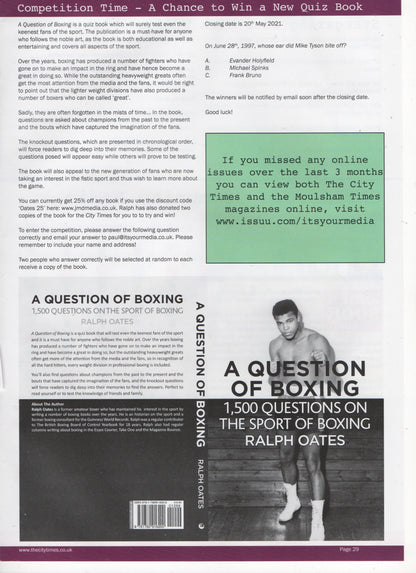 A Question of Boxing - 1500 questions on the sport of Boxing